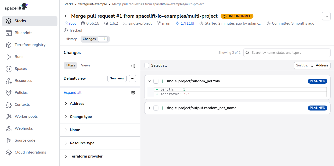 Stack Deployment - Reviewing the changes